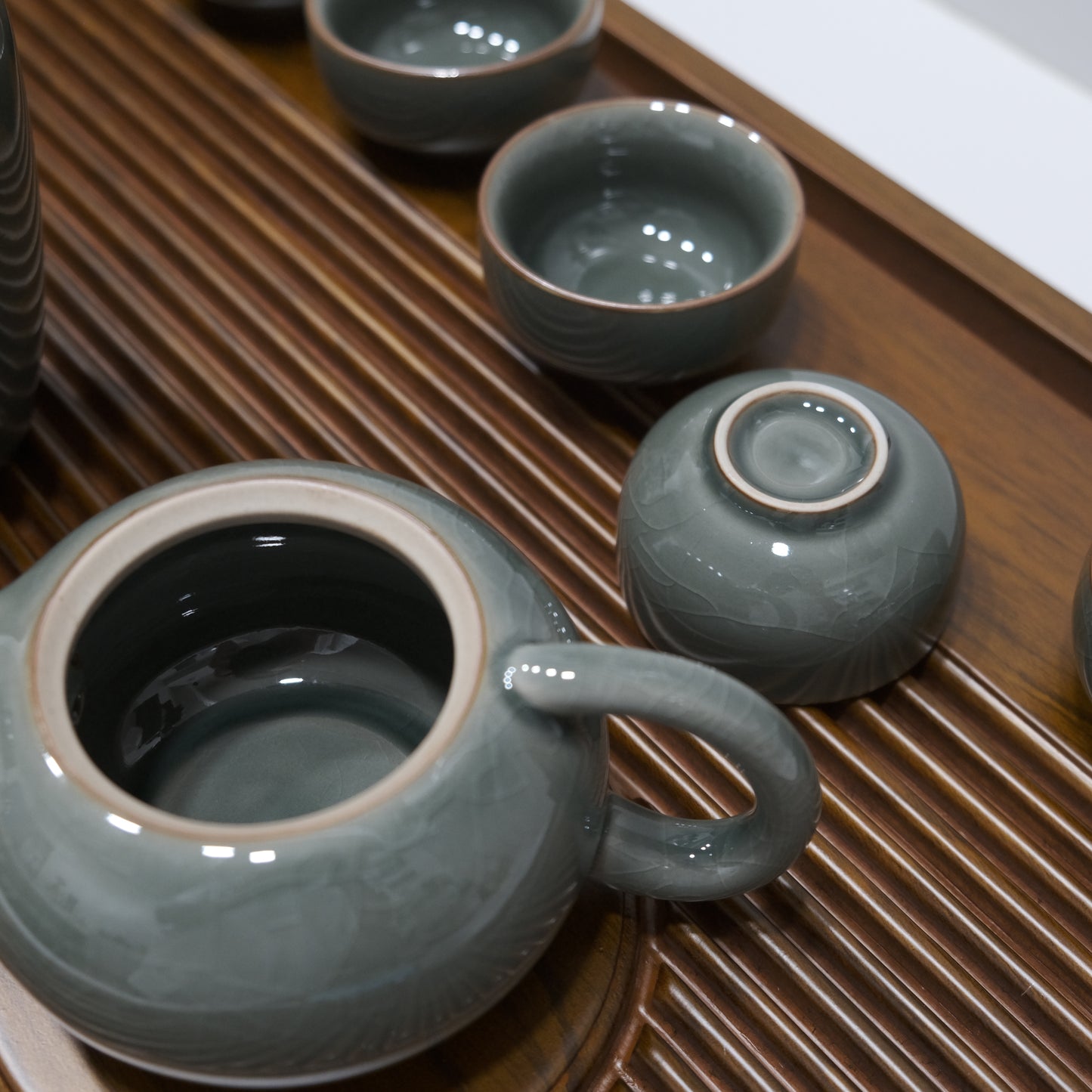 綠冰花茶壺套裝